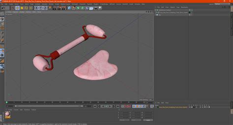 刮痧面部雕刻工具玫瑰石英 3D模型 24 3ds blend c4d fbx max ma lxo obj Free3D