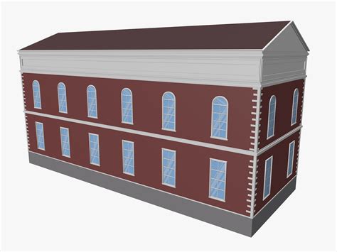 Cartoon Courthouse 3D Model - TurboSquid 2223214