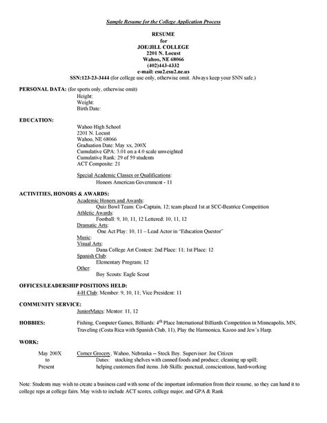 50 College Student Resume Templates And Format Templatelab