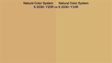 Natural Color System S 2030 Y20R Vs S 2030 Y10R Side By Side Comparison