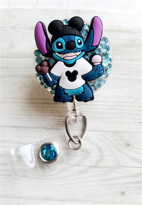 Disney Character Id Badge Reels Badge Holders Etsy