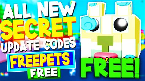 All New Free Pet Update Codes In Pet Capsules Simulator Codes Pet