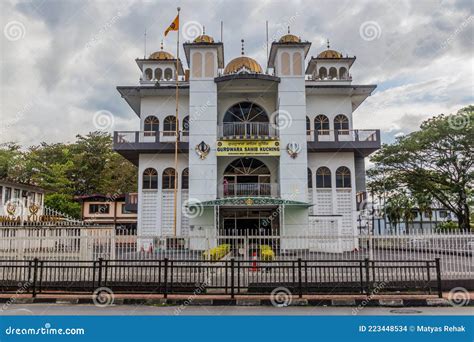 KUCHING, MALAYSIA - MARCH 4, 2018: Gurdwara Sahib in Kuching, Malays ...