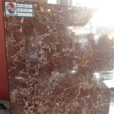 Jual Keramik Lantai 50x50 Kw1 Uno Ibiza Brown Motif Digital Marble