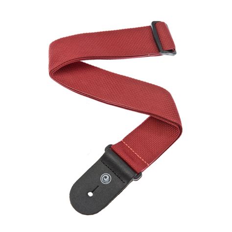 Cincha para guitarra D Addario Polypro Rojo Electrónica Japonesa