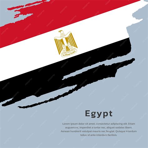 Premium Vector Illustration Of Egypt Flag Template