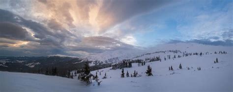 Premium Photo | Picturesque winter windy cloudy morning alps highest ...