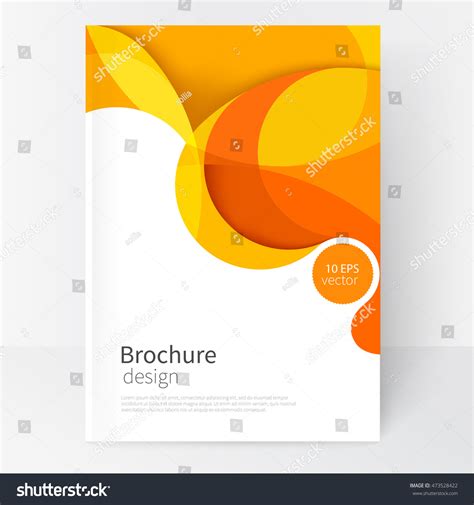 Creative Vector Yellow White Business Brochure Stock Vector (Royalty ...