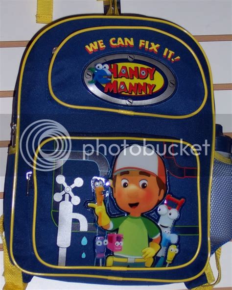 New Disney Handy Manny 14 Backpack School Book Bag Ebay