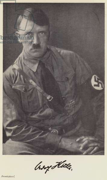 Adolf Hitler Leader Of Nazi Germany B W Photo By German Photographer