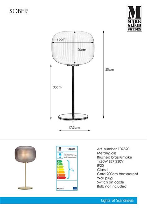 Lampa SOBER Brass Grey 107820 Markslojd ImperiumLamp Pl Lampy