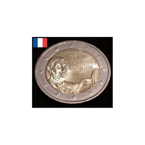 Euros Comm Morative France Appel Du Juin Piece De Monnaie