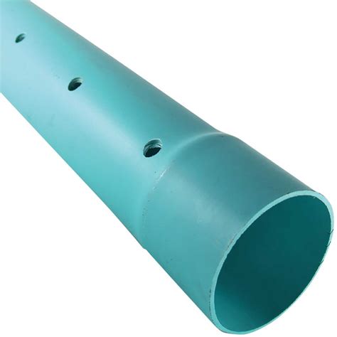 Charlotte Pipe 4 In X 10 Ft Perforated Sdr35 Pvc Drain And Sewer Pipe Belled End Carr Hardware