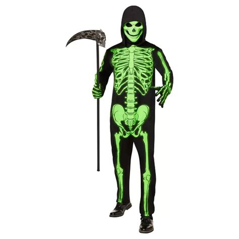 Adult Glow In The Dark Skeleton Costume Spencers