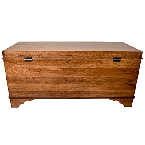 Cedar Hope Chest With Waterfall Top Amish Cedar Chest W Anti