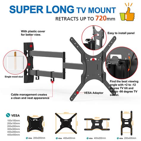 Wholesale Full Motion TV Wall Mount 55 Inch Manufacturer and Factory ...