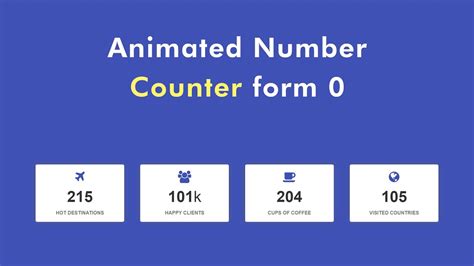 Counter For Html Css Website Counter With Javascript Jquery Youtube