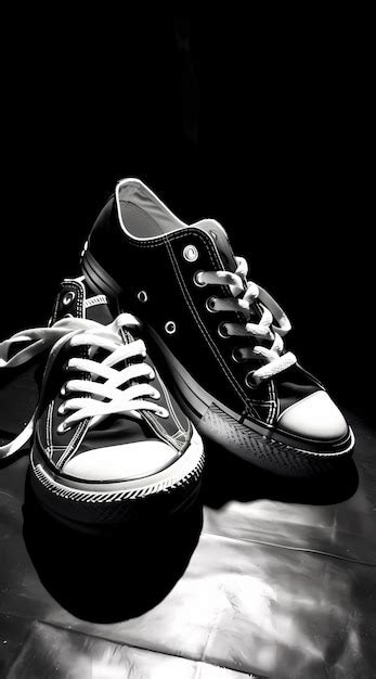 Premium Photo | Black converse