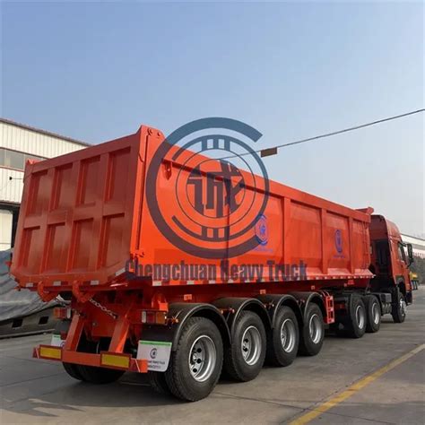 Factory Price 4 Axle Rear End Tipper Trailer Truck Dumper Semi Trailer