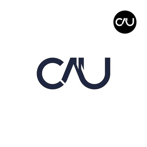 Premium Vector Letter Cau Monogram Logo Design