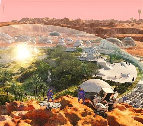 Human Mars Sci Fi Concept Art Space Art Futurism Art