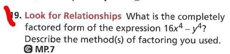 [free] What Is The Completely Factored Form Of The Expression 16x 4 Y