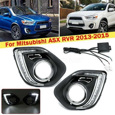 Drl Daytime Running Fog Light Cover For Mitsubishi Outlander Sport Asx