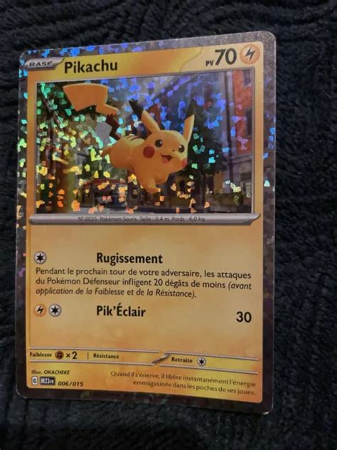 CARTE POKÉMON PIKACHU Mcdo 2023 Holographique EUR 11 00 PicClick FR