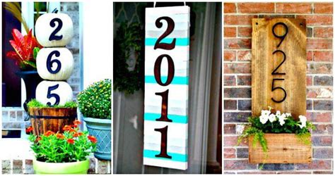 DIY House Numbers - 30 Unique Ideas to Display Your House Number