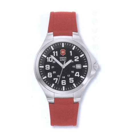 Swiss Army Brand 002321 Base Camp Series 13mm Red Rubber watchband 046928957255 - watchbands.com