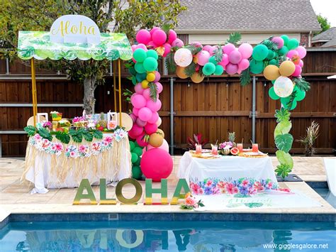 Hosting an Elevated Luau Pool Party - Giggles Galore