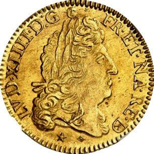 French Oz Gold Louis D Or Louis Xiv Km