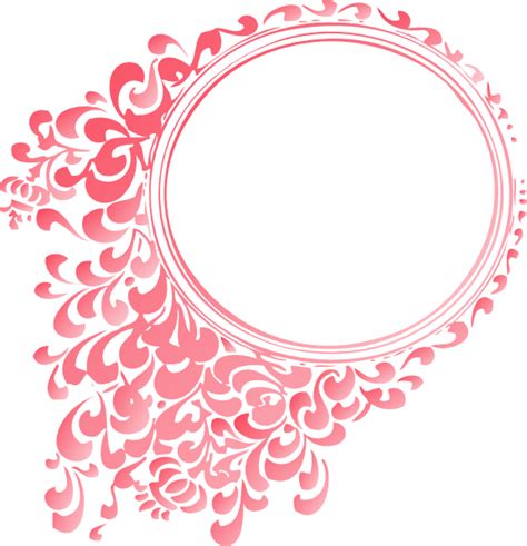 Pink Linear Gradient Round Border Clip Art at Clker.com - vector clip ...