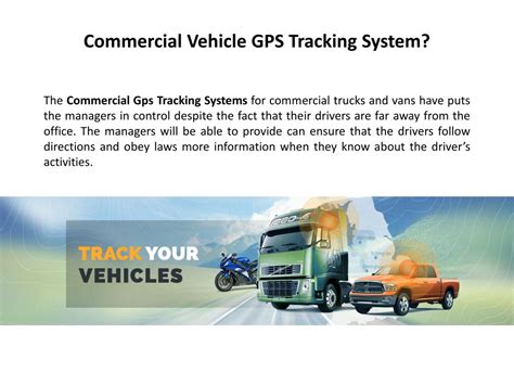 Ppt Commercial Vehicle Gps Tracking System Powerpoint Presentation