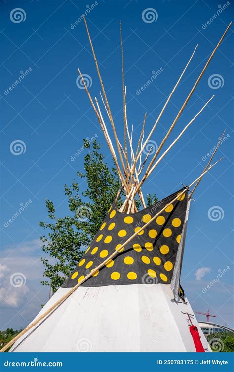 Tipi Tepee At Canada Day Celebrations In Calgary Stock Image Image Of