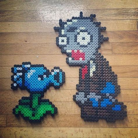 Plants Vs Zombies Hama Perler Beads By Abstorgaard Perler Bead Art Bead Art Perler Beads Designs