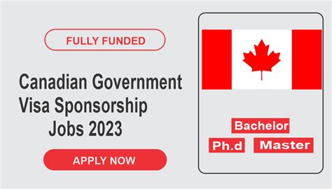 Canadian Government Visa Sponsorship Jobs 2023 Apply Now Globel