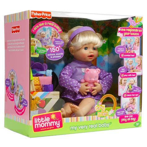 NIB Fisher-Price Little Mommy My Very Real Interactive Baby Doll | eBay