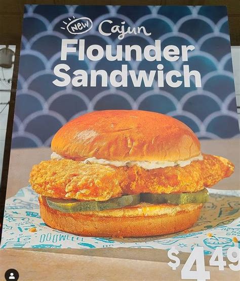 Delicious New Cajun Flounder Sandwich From Popeyes