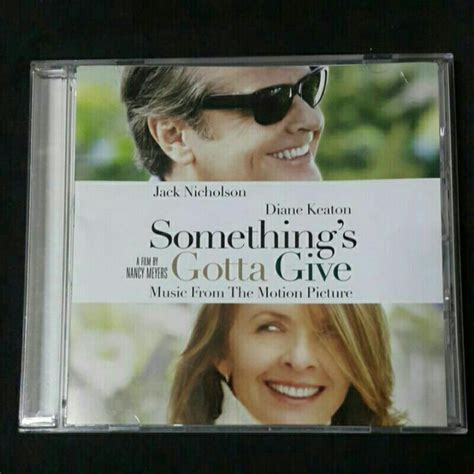 Cd ซีดีเพลง Somethings Gotta Give Original Soundtrack Shopee Thailand