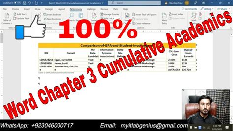 Exp Word Ch Cumulativeassessment Academics Word Chapter