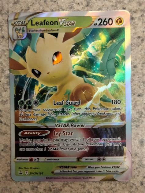 LEAFEON VSTAR 2022 BLACK STAR PROMO HOLO ULTRA SWSH195 Values MAVIN