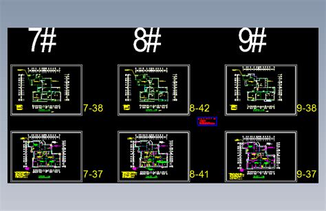 高层住宅电气图纸autocad 2007模型图纸下载 懒石网