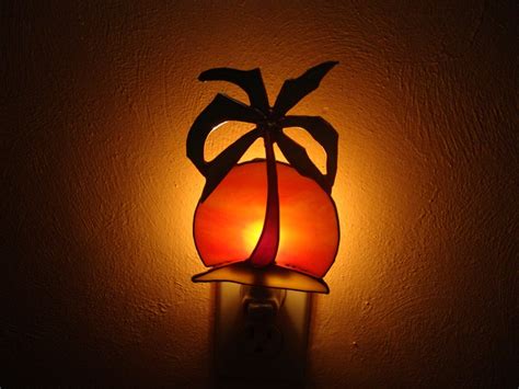 Palm Tree Night Light Created By Peacock Glass Works Night Light Wall Lights Paper Lamp