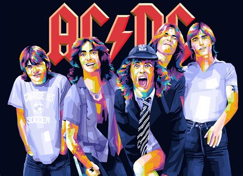 Acdc Pop Art Posters Prints By Ernando Febrian Putra Printler