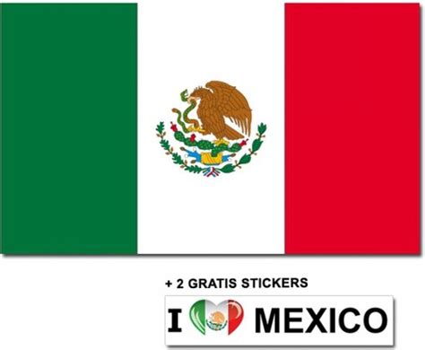 Mexicaanse Vlag 2 Gratis Stickers Bol