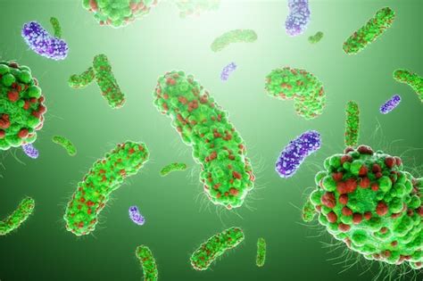 Concepto Agentes Infecciosos Bacterias Bacilos E Coli Parte Del