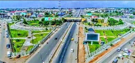 Downtown Aerial View Of Two Emerging Nigerian Cities Politics Nigeria