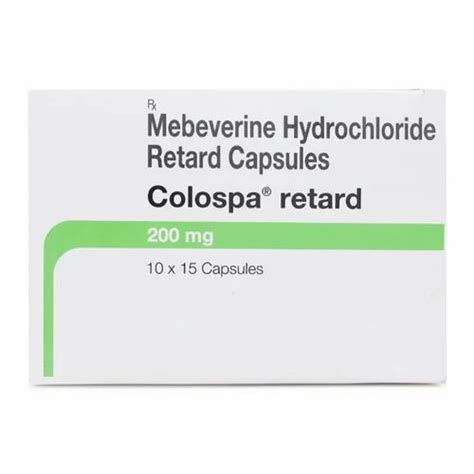 Mebeverine 200Mg Colospa Retard Capsule Prescription Treatment