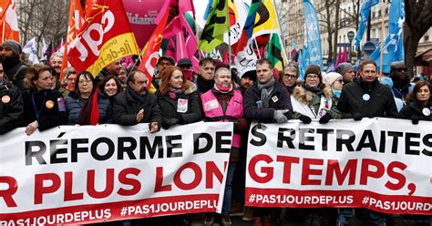 Over A Million Protest Macrons Pension Plan In The Streets Of France